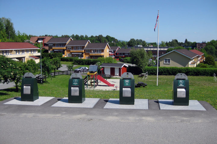 Kildesortering med returpunkter nær husholdningen