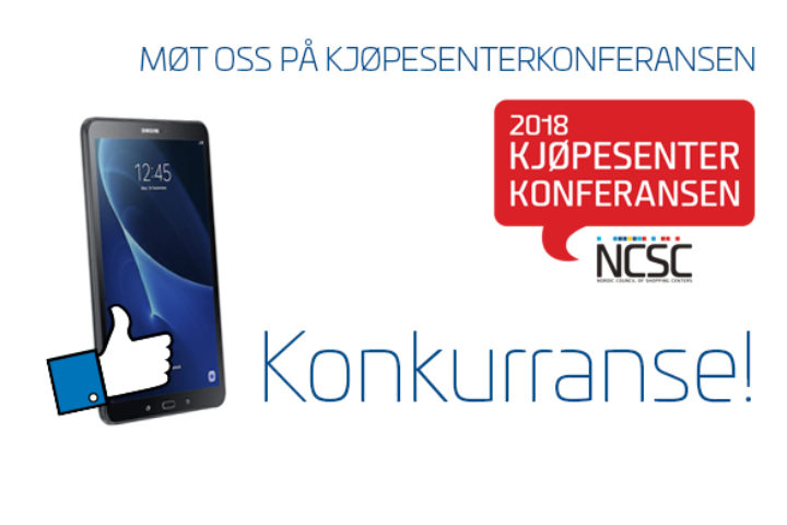 Kjøpesenterkonferansen 2018. Konkurranse: Vinn et nett brett til en verdi av kr 2490,-