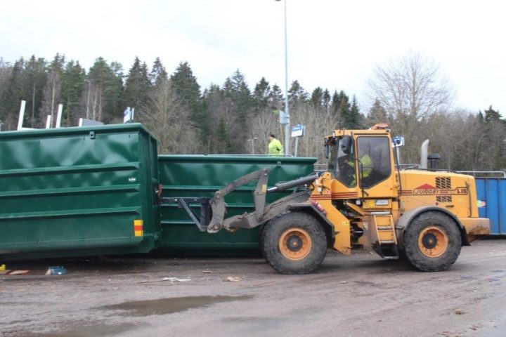 Enkel flytting av krokcontainerne med ILAB rangeringskrok