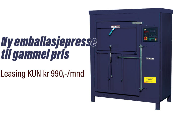 Tilbud på E-01 emballasjepresse
