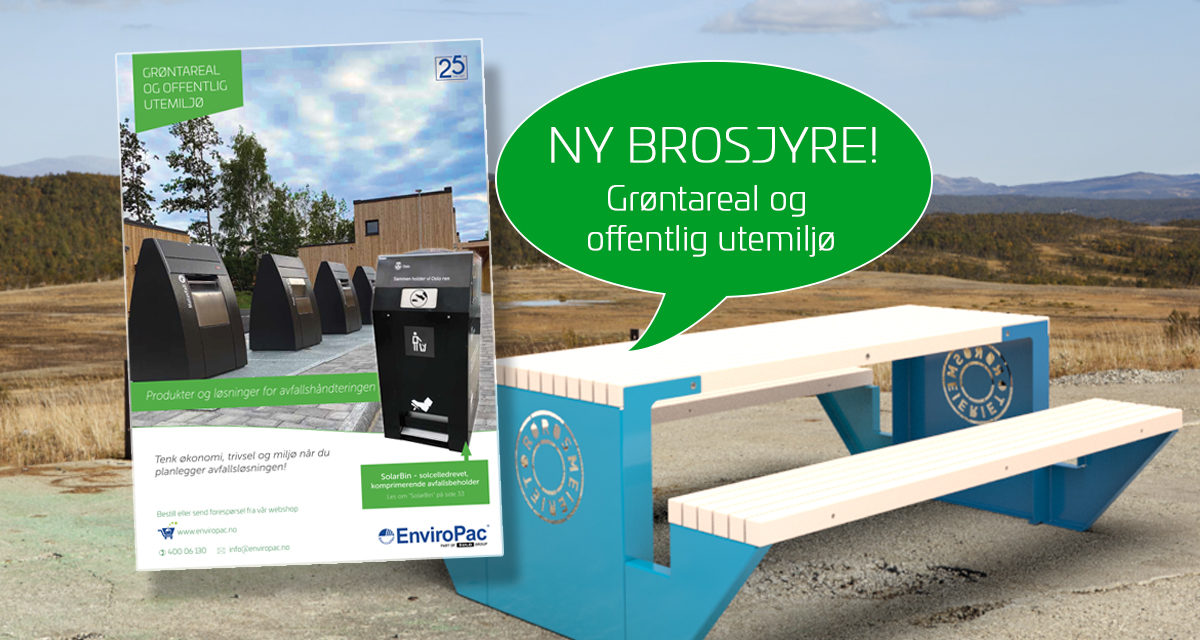 Vi gir deg inspirasjon til utemiljøet på avfallsløsninger og møbler