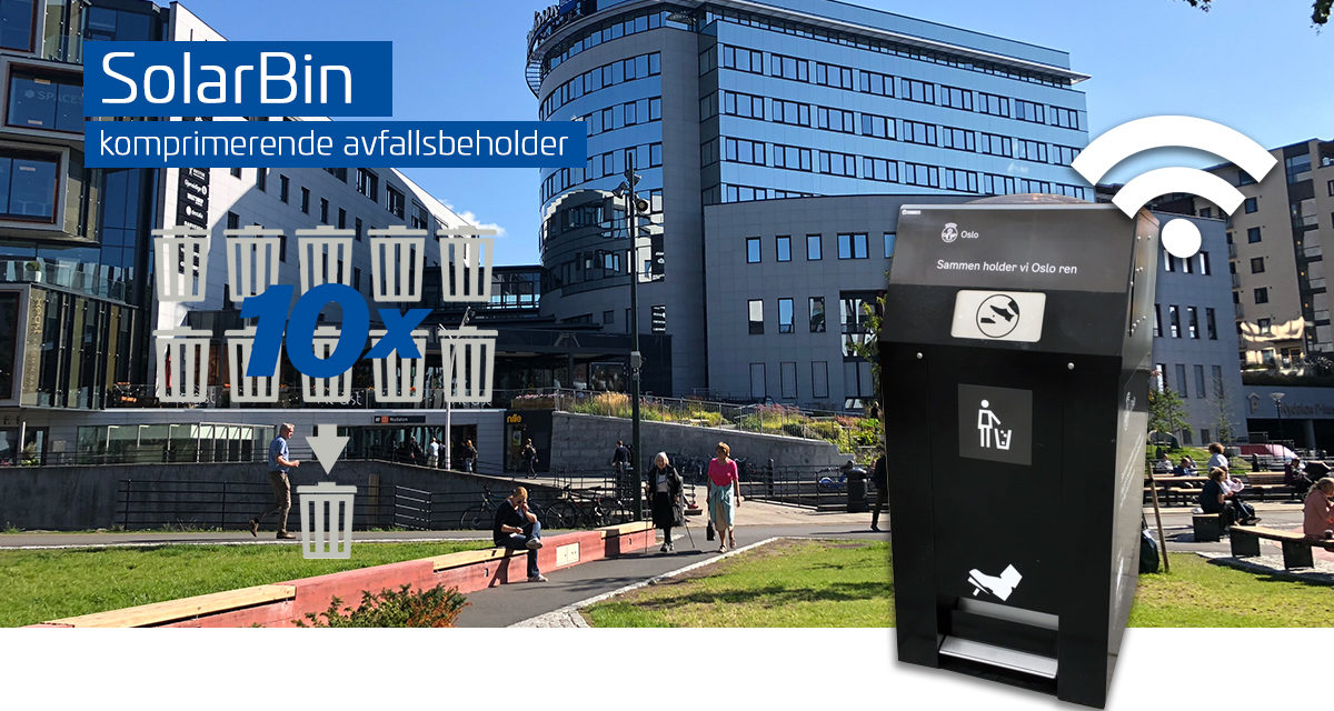Nye modeller på Solarbin – smart avfallsbeholder