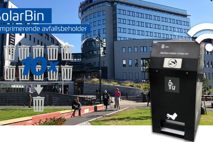 Nye modeller på Solarbin – smart avfallsbeholder