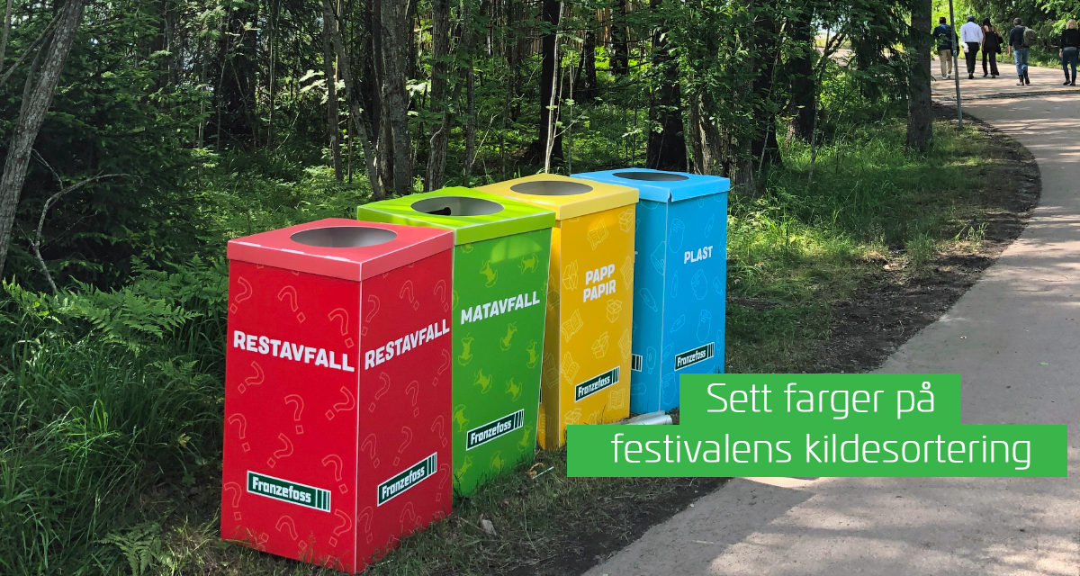 Sett farge på festivalens eller idrettsarrangementets kildesortering