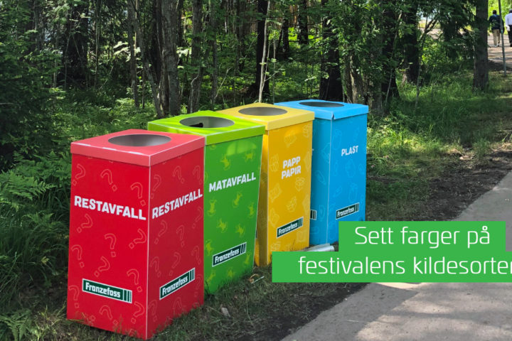 Sett farge på festivalens eller idrettsarrangementets kildesortering