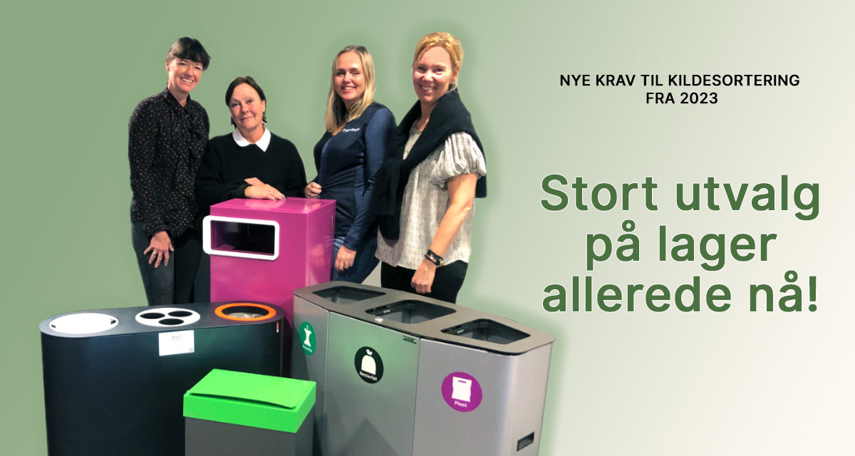 Utstyr til kildesortering på lager! Utstyr til kildesortering på lager!