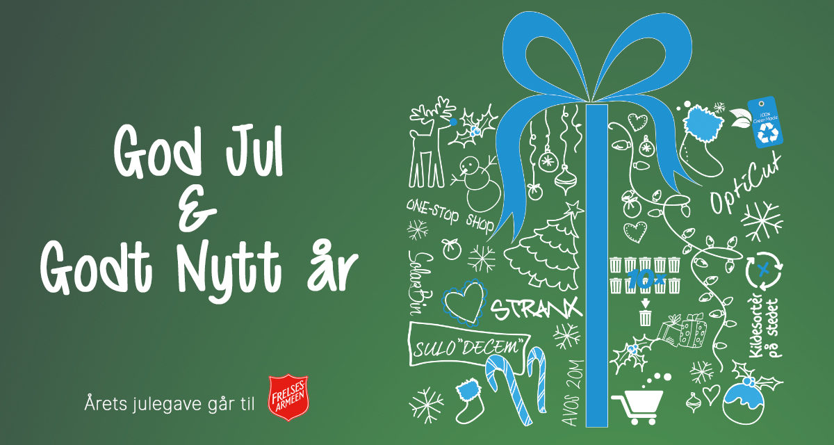 Julehilsen og våre åpningstider i forbindelse med julen.