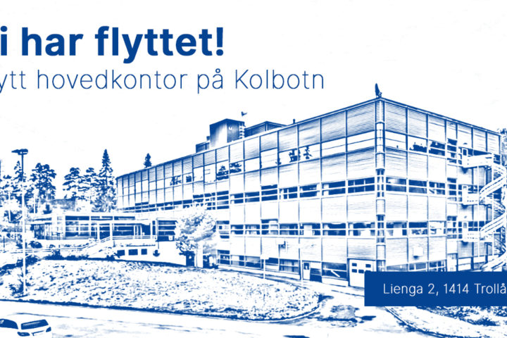 Vi har flyttet vårt hovedkontor til Kolbotn