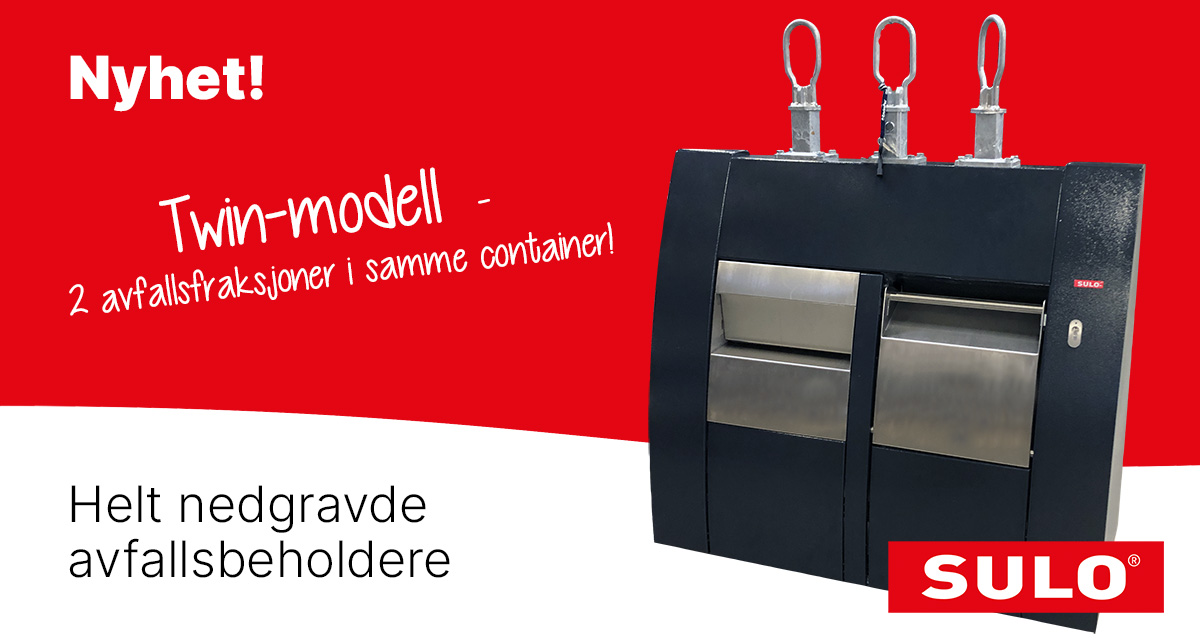 SULO Twin-modell – nedgravde avfallscontainer