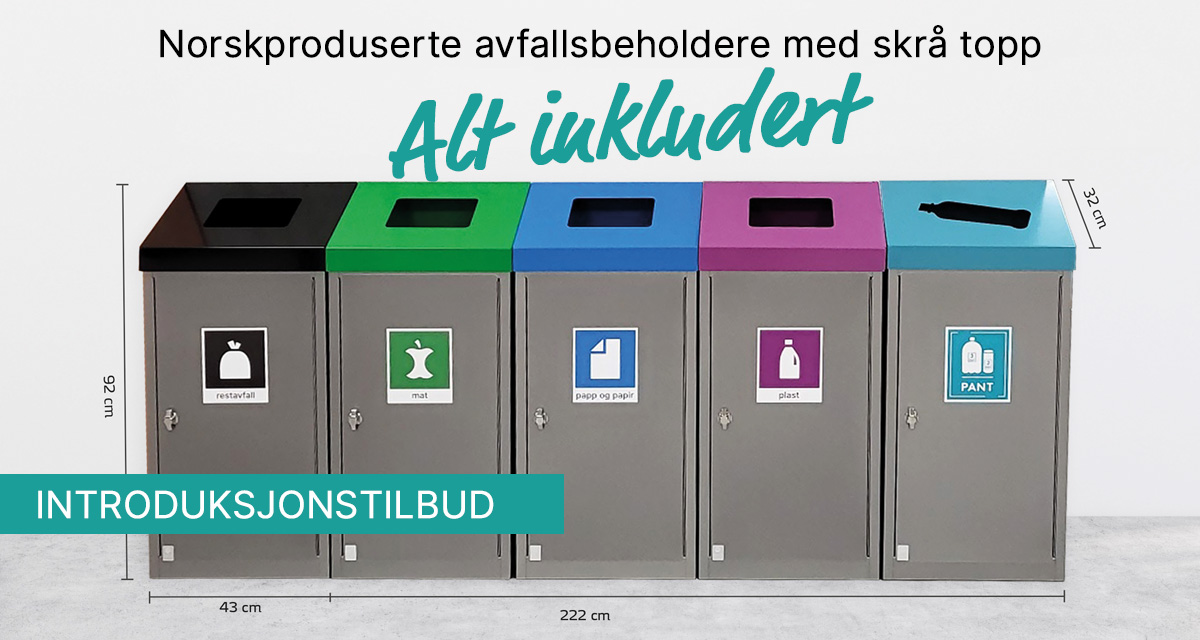 Ny serie avfallsbeholdere i konseptet &laquo;Alt inkludert&raquo;!