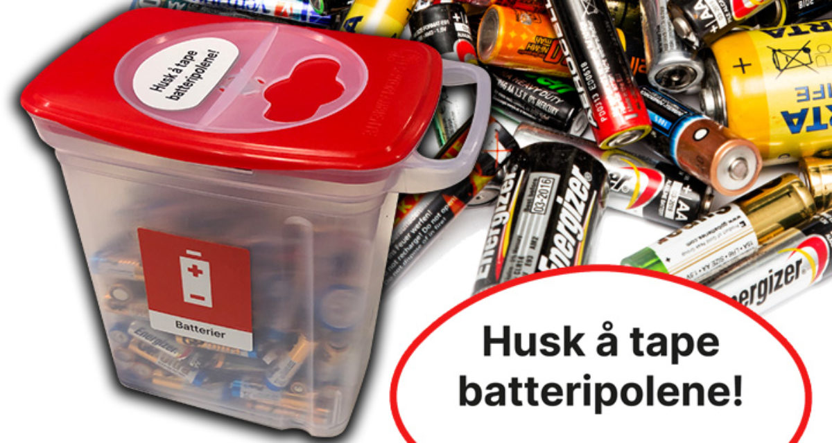 Ikke kast batteriene i restavfallet – smartere batteriløsning!
