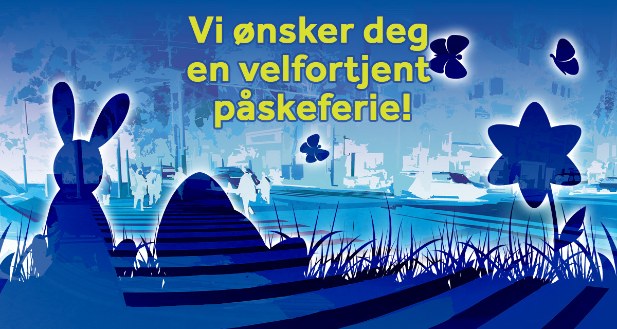 Våre åpningstider i påskeuken