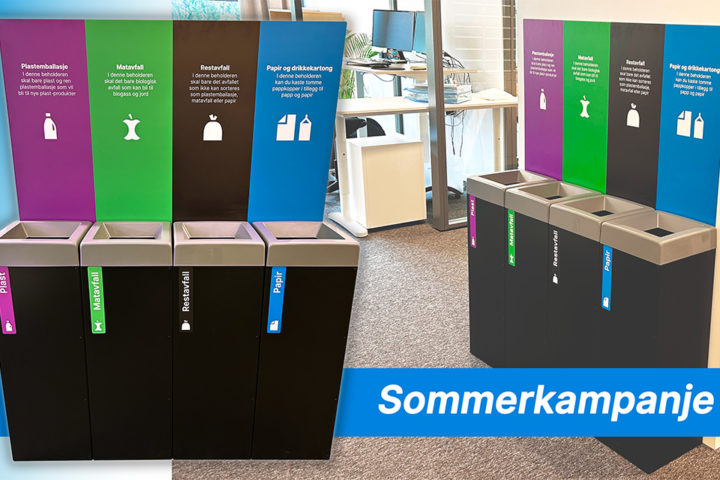 Ny kildesorteringsstasjon på jobben – sommerkampanje!