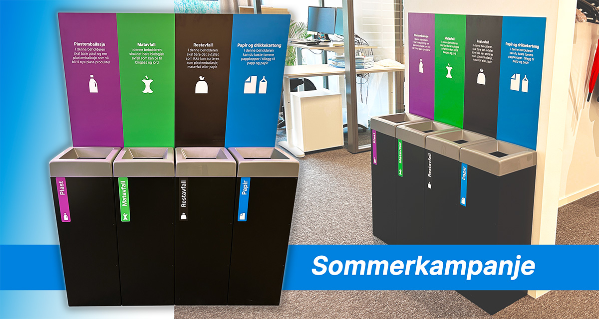 Ny kildesorteringsstasjon på jobben – sommerkampanje!