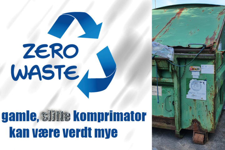 Innbyttekampanje på gamle utslitte avfallskomprimatorer.