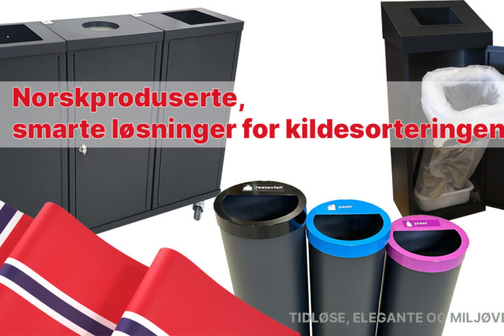 Norskproduserte avfallsbeholdere- tidløse og brukerfokuserte